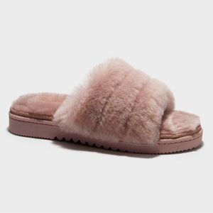Dluxe by dearforms women’s emerald slide slippers color mauve NWT